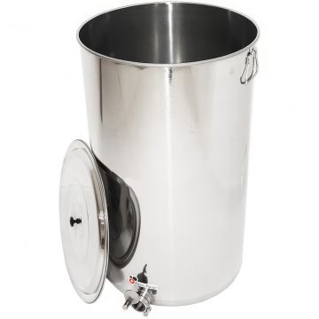 Stáčecí nádoba Mellarius MiniLine 300 kg - nerez kohout