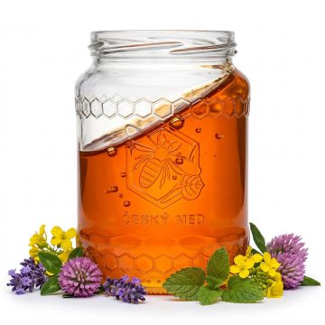 Sklenice Med 770 ml/1kg medu - 8,2 Kč/ks OS. ODBĚR ÚJEZD - 1456 ks