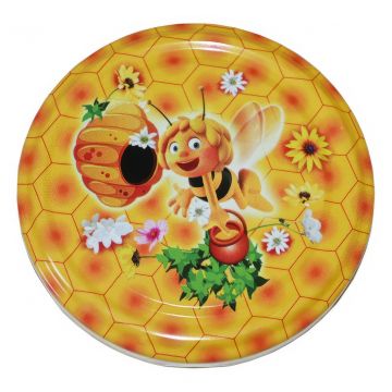 Víčko na sklenici TO 82 - vzor včelka Mája - HO10