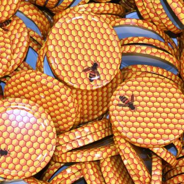 Víčko na sklenici TO 82 - včela na plástvi - 700 ks - celá krabice