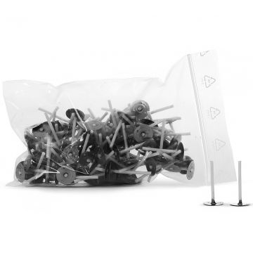 Knoty s plíškem pro čajové svíčky 100 ks