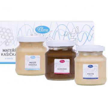Pleva medy - mateří kašička, guarana a pohyb v medu - 3 x 170 g