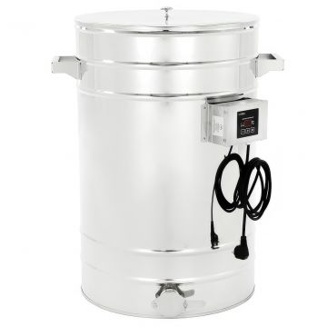 Nádoba stáčecí a čeřící s ohřevem pláště 70 l 230 V kónické dno – PREMIUM