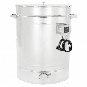 Nádoba stáčecí a čeřící s ohřevem pláště 200 l 230 V kónické dno – PREMIUM