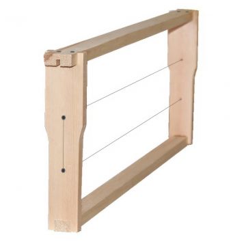 Rámek Langstroth 2/3 - 159 - Hoffman, vypletený, s zděřemi, 1 ks