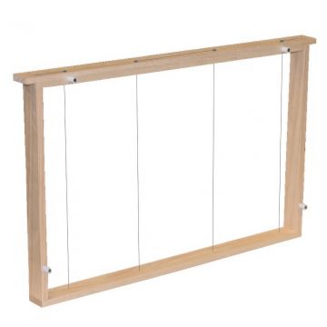 Rámek 39x27,5 cm - nadrátkovaný, s mezerníky, se zděřemi