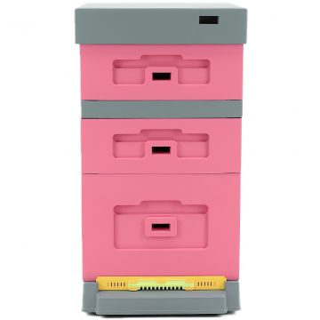 Úl Dadant Blatt s varroa dnem - lakovaný (růžový) 10 r