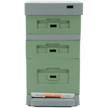 Úl Dadant Blatt s varroa dnem - lakovaný (zelený) 10 r