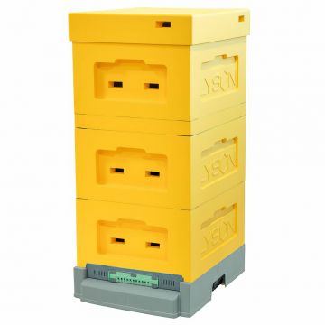 Polystyrenový úl 39 x 24 lakovaný, varroadno - typ II - žlutá