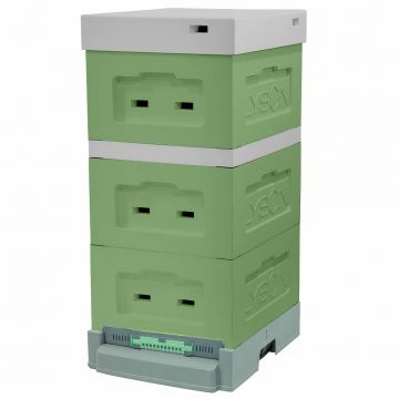 Polystyrenový úl 39 x 24 lakovaný, varroadno - typ II - zelená