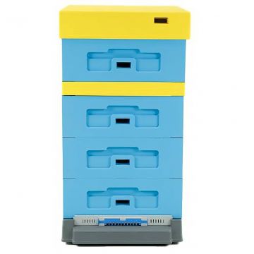 Úl Dadant Blatt ½ s vysokým plastovým dnem Varroa, lakovaný 10 R