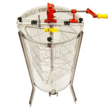 Medomet Mellarius ProLine transparentní 4.r. ruční s velkou klikou P45 - nerez výpust