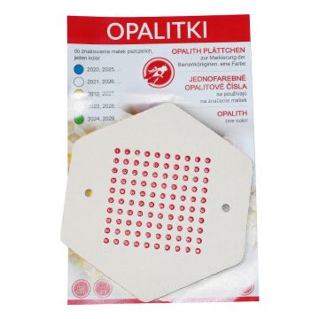 Opalitové značky - 1-100 PL - Červená