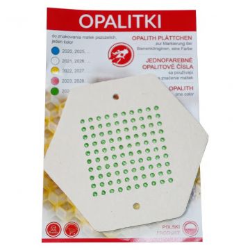 Opalitové značky - 1-100 PL - Zelená