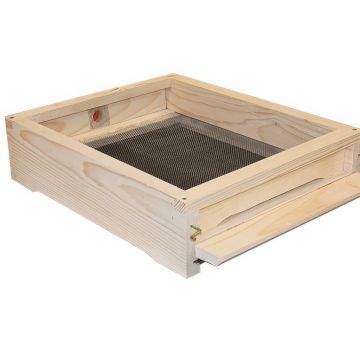 Celozasíťované varroa dno - nerez - Langstroth - 10 r. + šuplík na měl