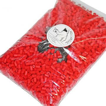 Kónické mezerníky s hřebíčky - 1 kg - Červená