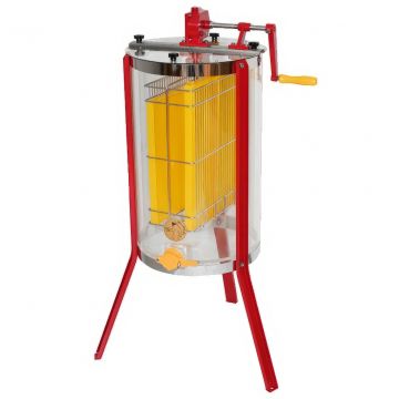 Medomet Mellarius ProLine transparentní 2 r. ruční s velkou klikou P40 - nerez výpust