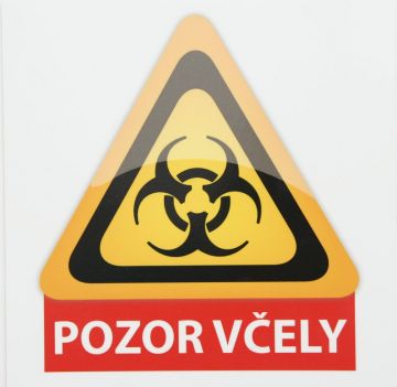 Tabule na plot POZOR VČELY malá
