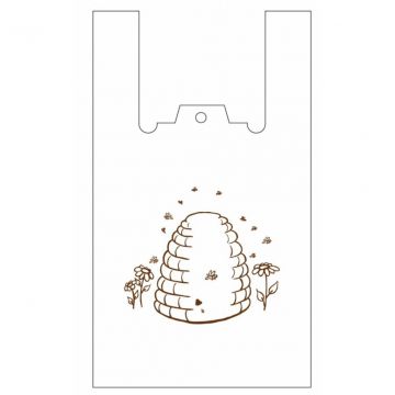 Igelitové tašky s uchy - s úlem - 22 x 38 cm - 200 ks