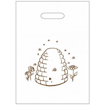 Igelitové tašky s úlem 25×35 cm - 50 ks